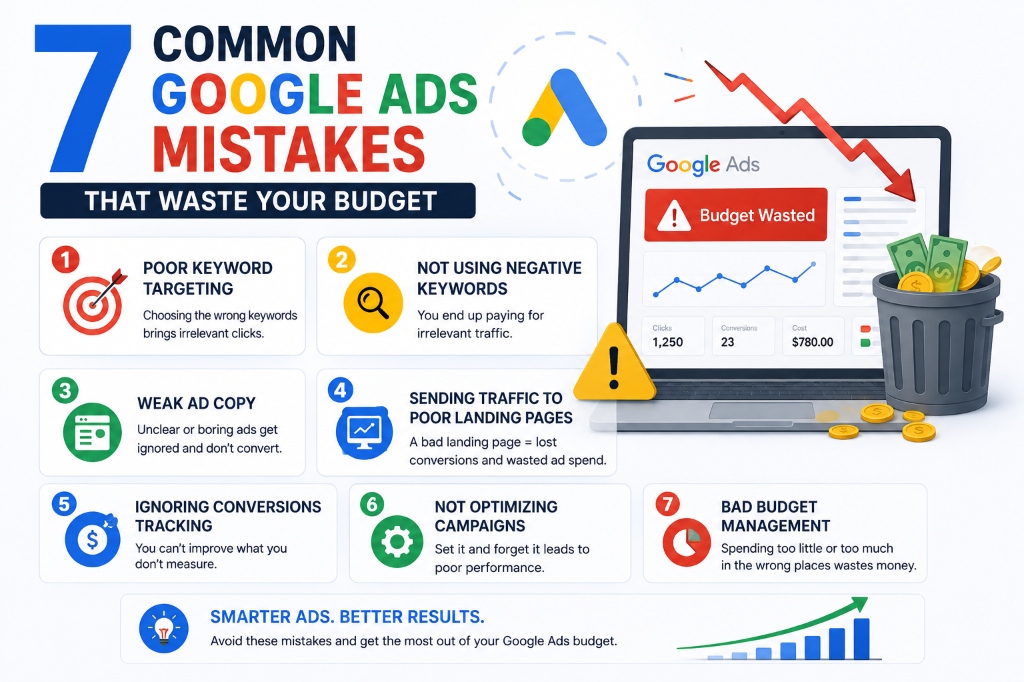 7 Common Google Ads Mistakes That Waste Your Budget Cover