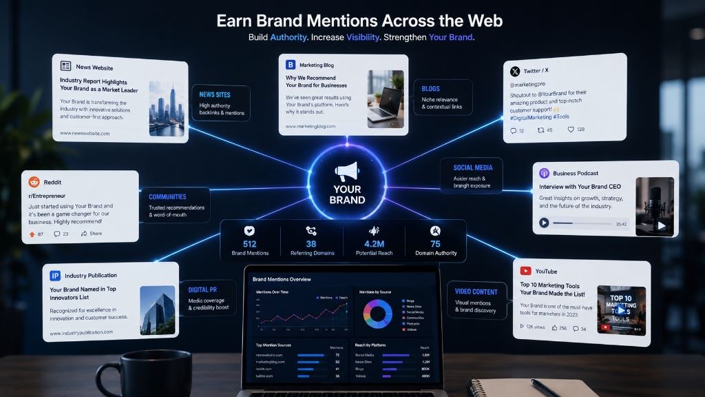 Earn Brand Mentions Across the Web: Digital PR and Brand Authority for Generative Engine Optimization