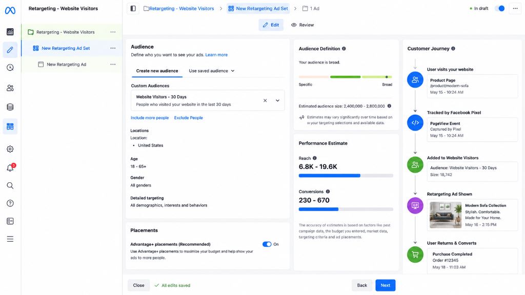 Retarget Website Visitors with Facebook Pixel
