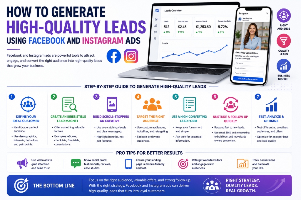 How to Generate High-Quality Leads Using Facebook and Instagram Ads Article Cover