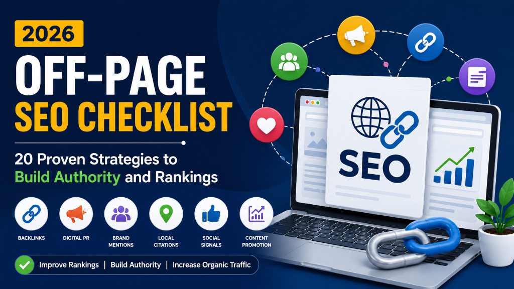 Off-Page SEO Checklist for 2026: 20 Proven Strategies to Build Authority and Rankings