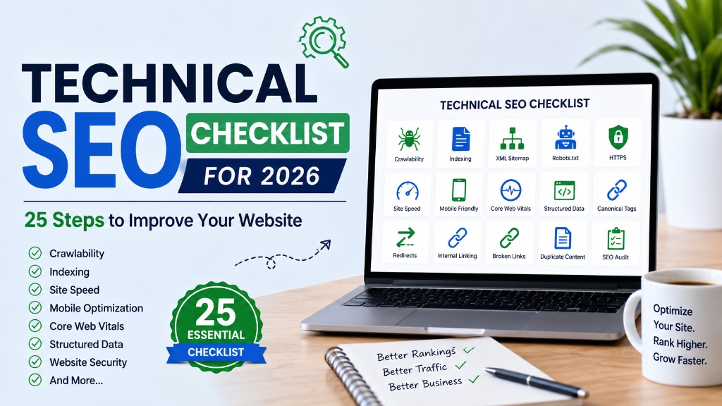 Technical SEO Checklist for 2026: 25 Steps to Improve Your Website