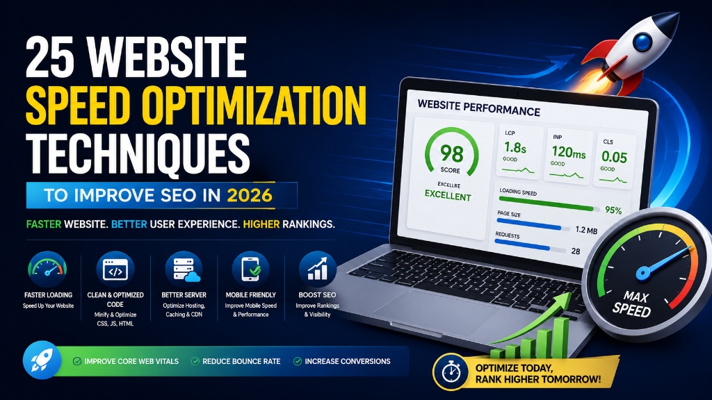 25 Website Speed Optimization Techniques Cover